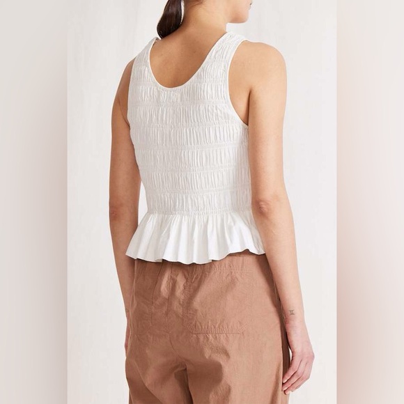 Apiece Apart Smocked Ruffle Tank - Picture 3 of 6